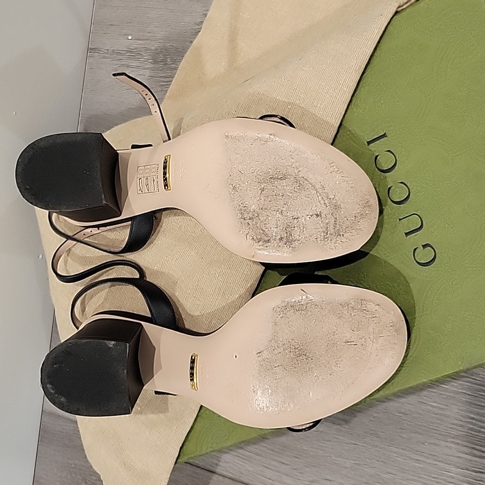*Authentic* Gucci GG Quarter Strap Sandal - Picture 2 of 9